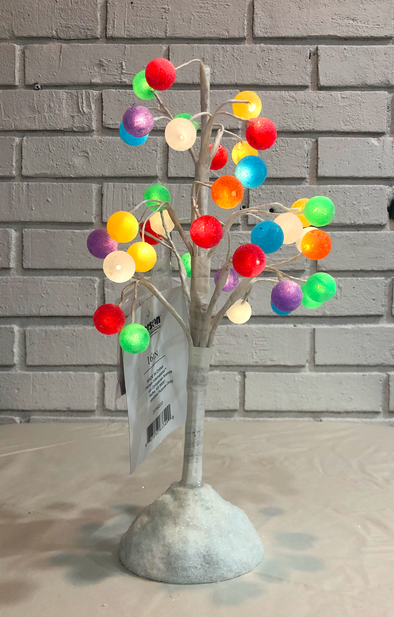 6" Lighted Gum Drop Tree