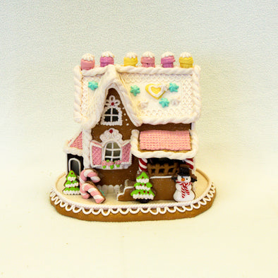 9" Battery Operated Gingerbread House