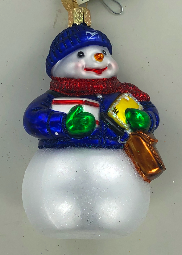 Old World Christmas - USPS Snowman Ornament