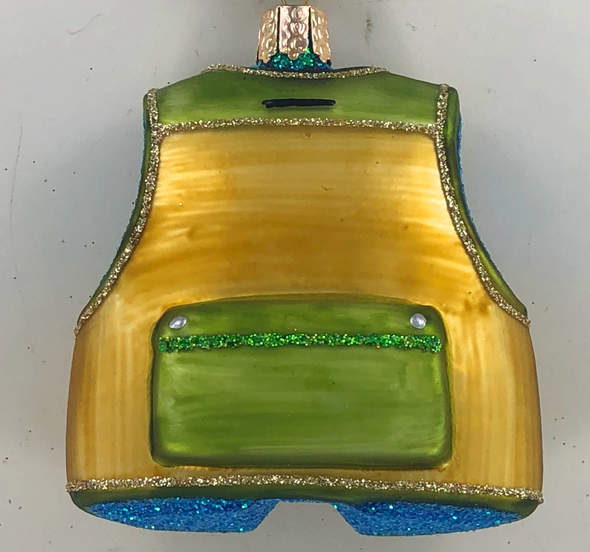 Old World Christmas - Fishing Vest Ornament