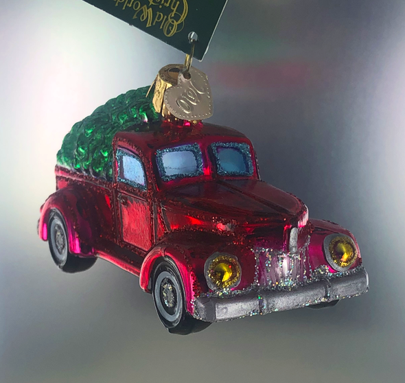 Old World Christmas - Old Truck w/ Tree Ornament