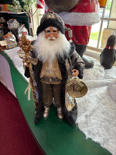 Silver and Gold Noel Santa