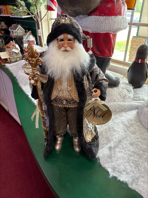 Silver and Gold Noel Santa