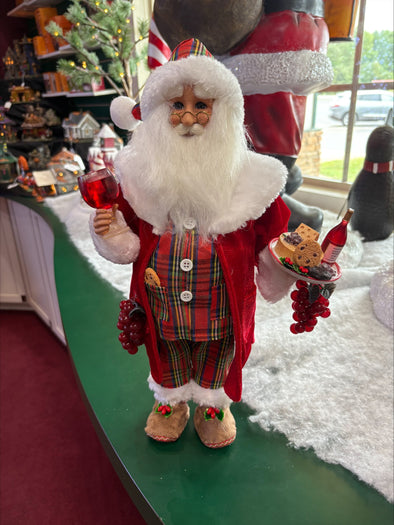 Midnight Snacking w/Wine Santa