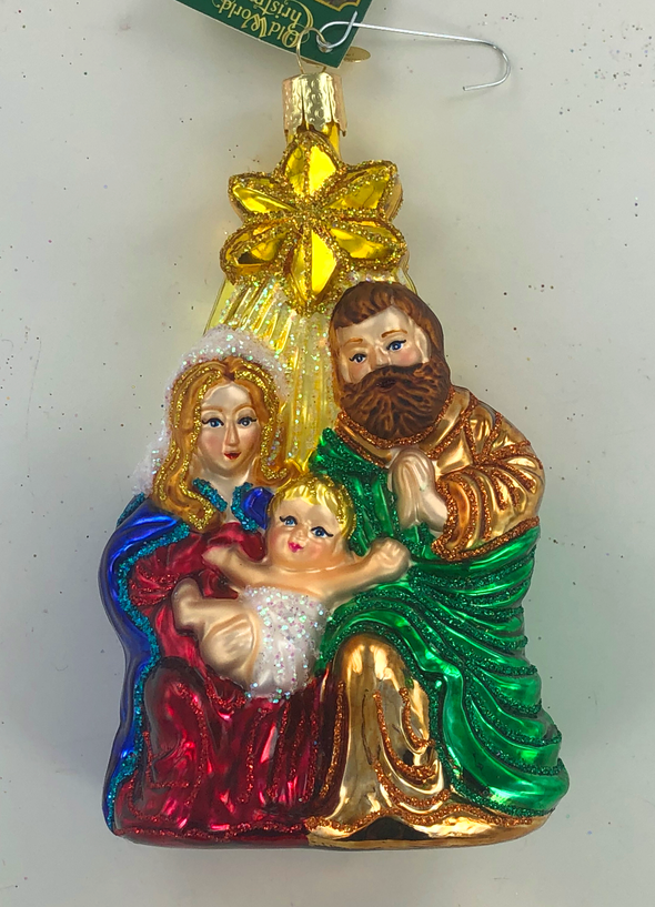 Old World Christmas - Holy Family Ornament