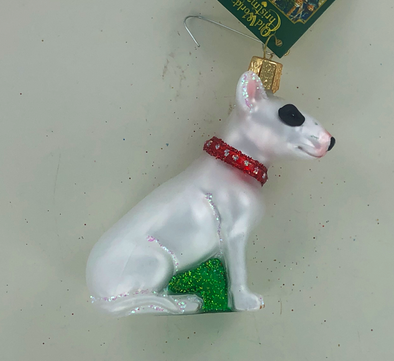 Bull Terrier Old World Ornament