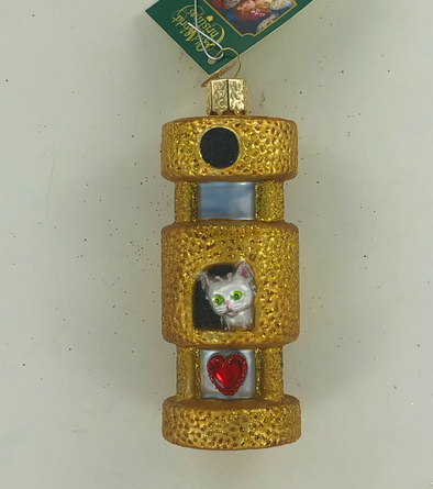 Cat Tower Old World Ornament