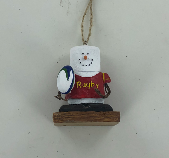 S'mores Rugby Player Ornament