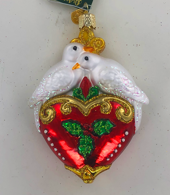 Old World Christmas - Two Turtle Doves Ornament