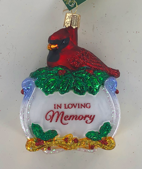 Old World Christmas - Memorial Cardinal Ornament