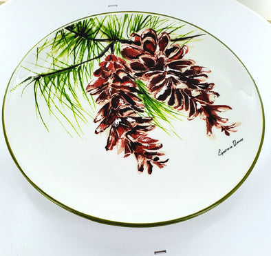 Pinecone Plate (Set of 4)