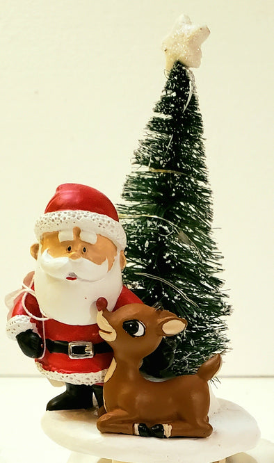 Rudolph with Santa Night Light