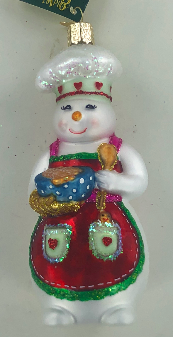 Old World Christmas - Snow Woman Chef Ornament