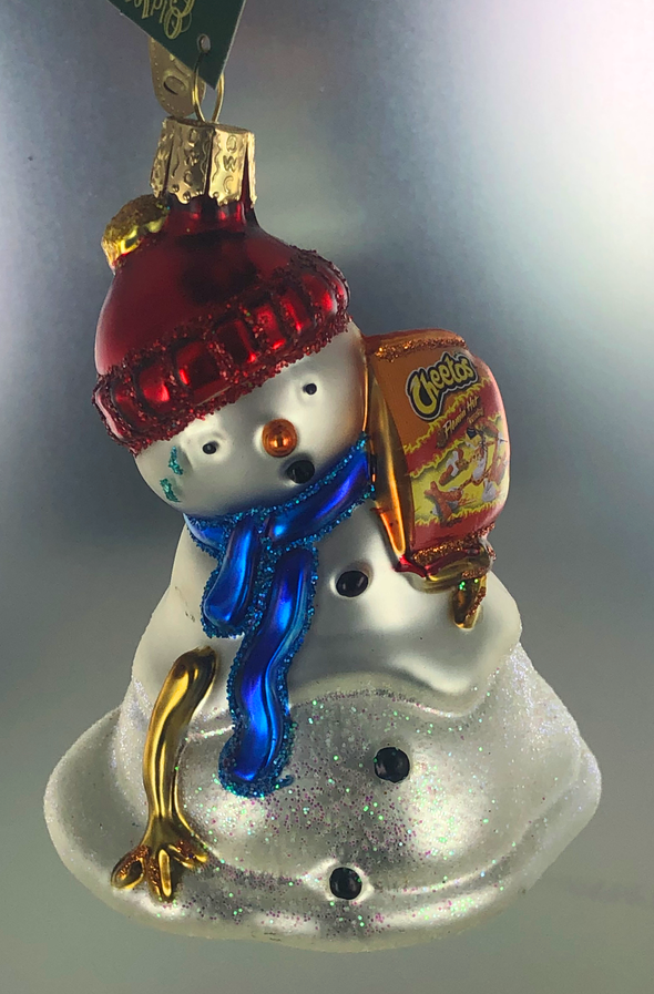 Old World Christmas - Flamin' Hot Cheetos Snowman Ornament