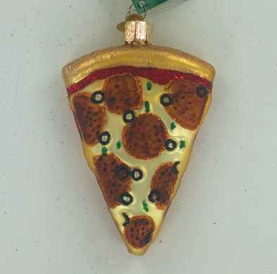 Slice of Pizza Old World Ornament