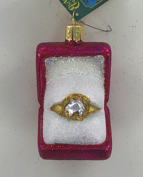 Old World Christmas - Ring in Box Ornament