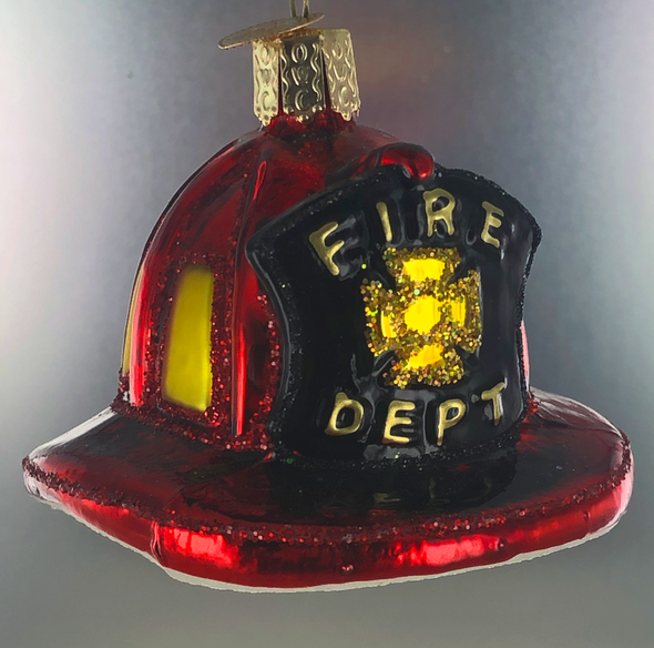 Old World Christmas - Fireman's Helmet Ornament