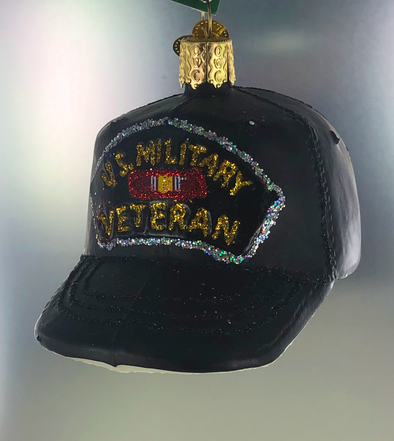 Old World Christmas - Veteran's Cap Ornament