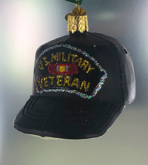 Old World Christmas - Veteran's Cap Ornament
