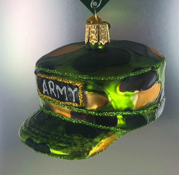 Old World Christmas - Army Cap Ornament
