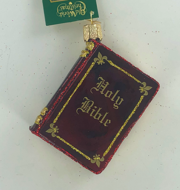 Old World Christmas - Bible Ornament