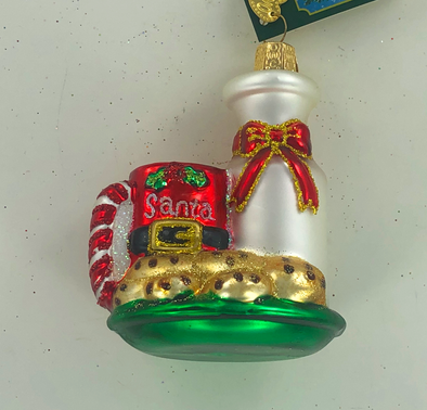 Old World Christmas - Santa's Milk and Cookies Ornament