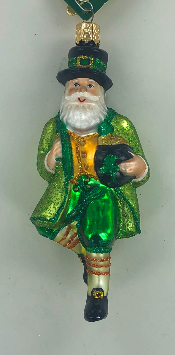 Old World Christmas - Irish Santa Ornament