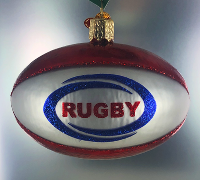 Old World Christmas - Rugby Ball Ornament