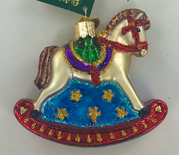 Old World Christmas - Rocking Horse Ornament