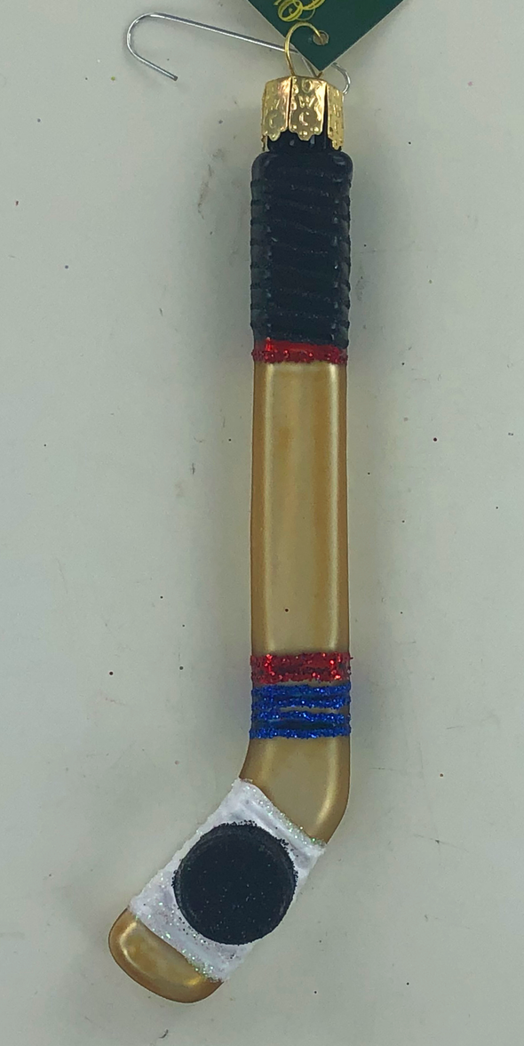 Old World Christmas - Hockey Stick Ornament