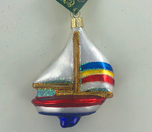 Old World Christmas - Sailboat Ornament