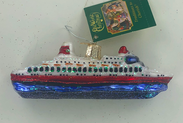 Old World Christmas - Cruise Ship Ornament