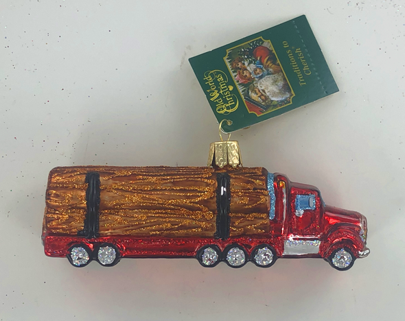 Old World Christmas - Logging Truck Ornament