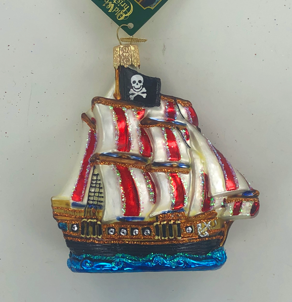 Old World Christmas - Pirate Ship Ornament