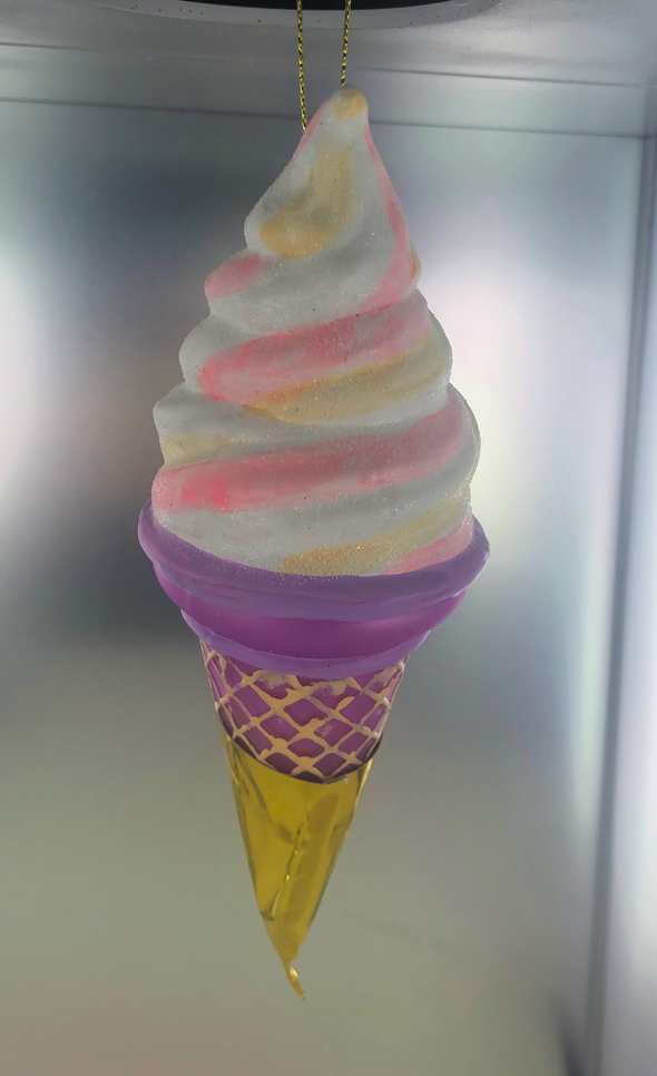 Ice Cream Cone Ornament (Asstd.)