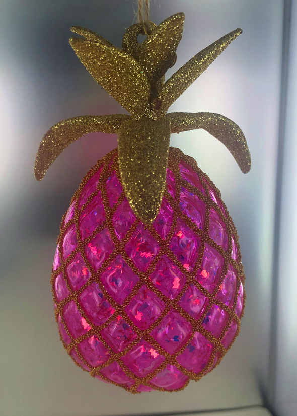 5" Rainbow Pineapple Ornament (Asstd.)