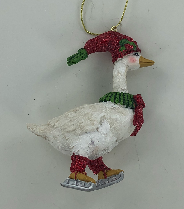 Skating Geese Ornament Asstd.
