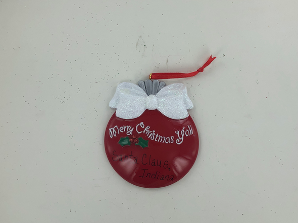 Merry Christmas Y'All Personalized Ornament