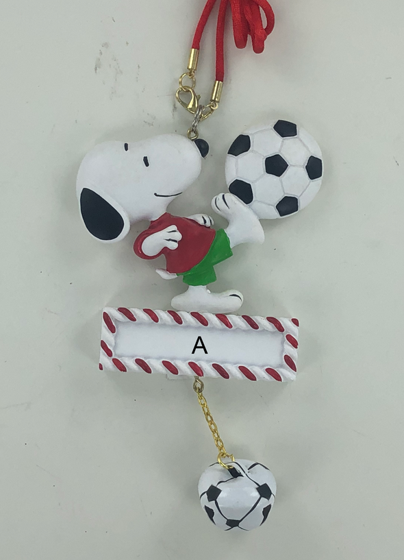 Peanuts Sports Jingle Ornament (Personalizable)