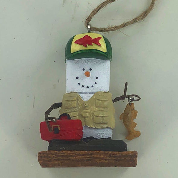 S'mores Fisherman Ornament