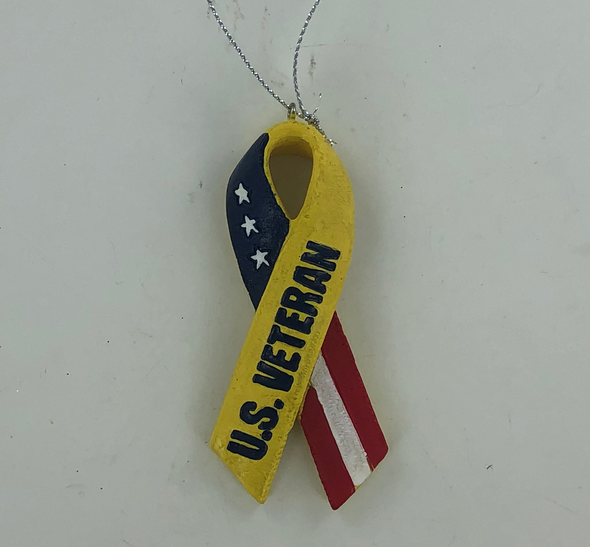 US Veteran Ribbon Ornament