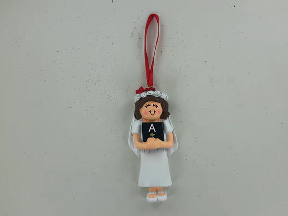 First Communion w/Bible Personalized Ornament