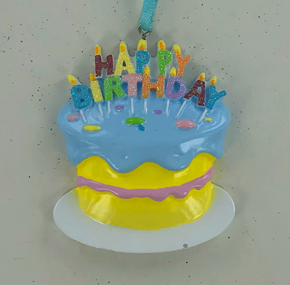 Birthday Cake Personalized Ornament
