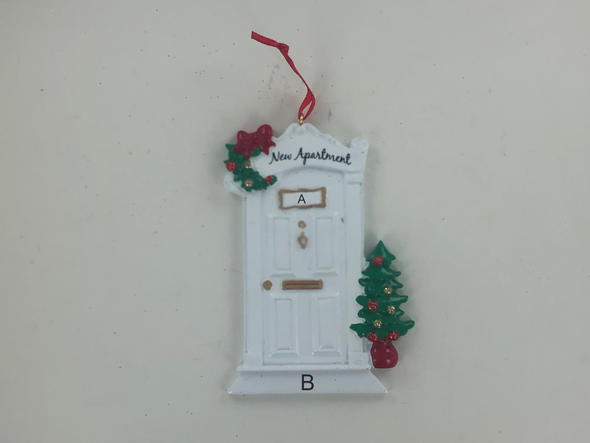 New Apartment Door Personalized Ornament
