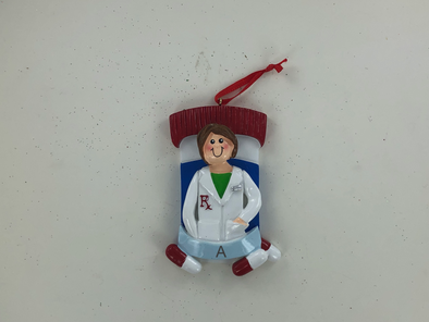Pharmacist Girl Personalized Ornament