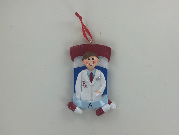Pharmacist Boy Personalized Ornament