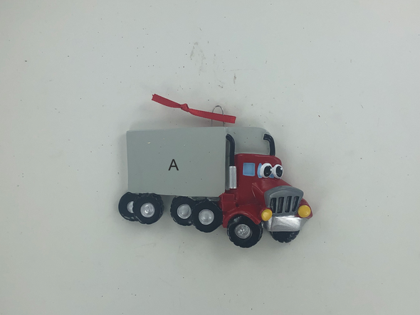 Semi Truck Personalized Ornament