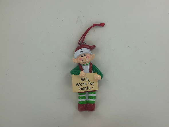 Elf Worker Personalized Ornament