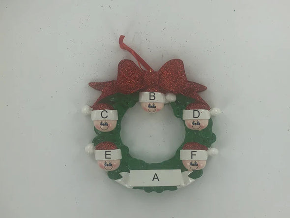 Button Wreath Personalized Ornament