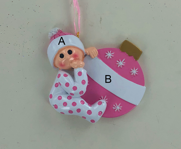 Baby Girl Personalized Ornament